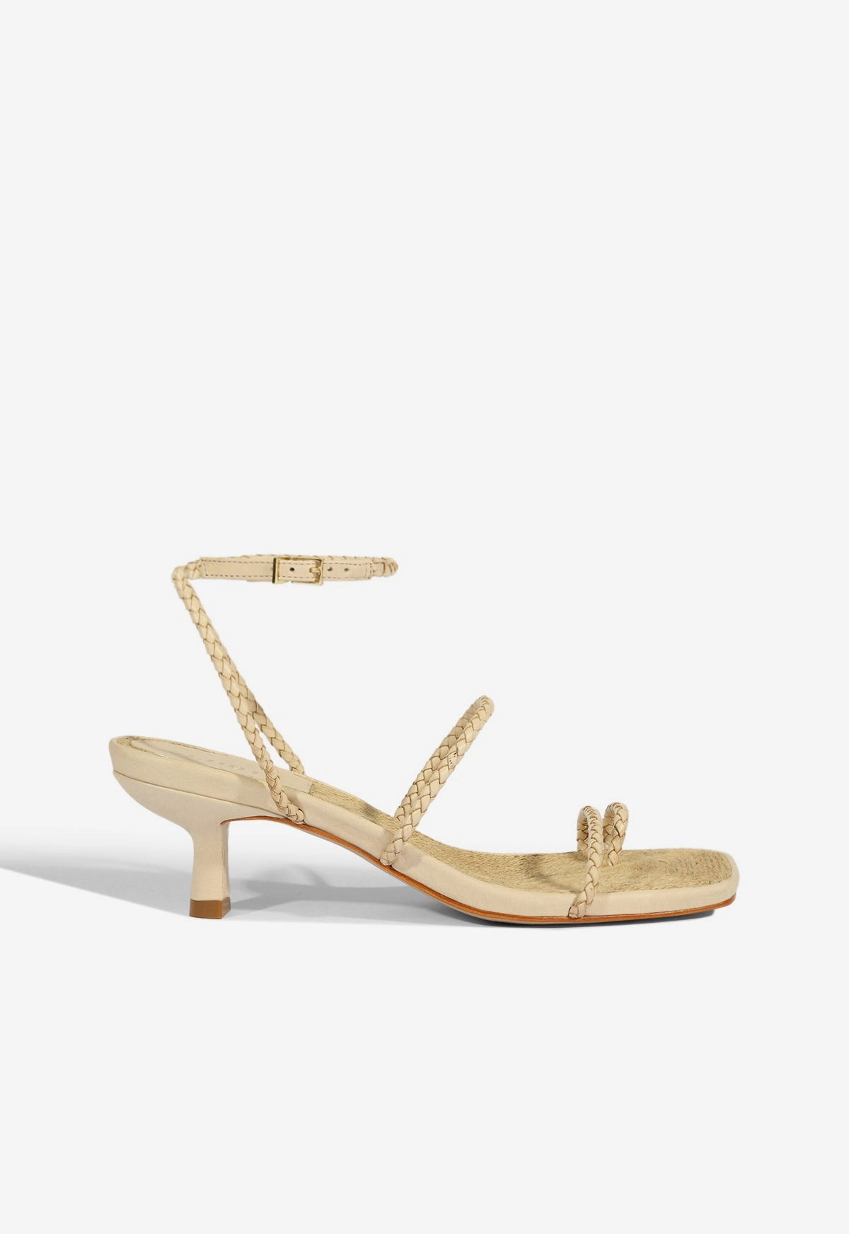Kaya Straw Mid Sandal Relaxing Flats Closed Cell Foam
