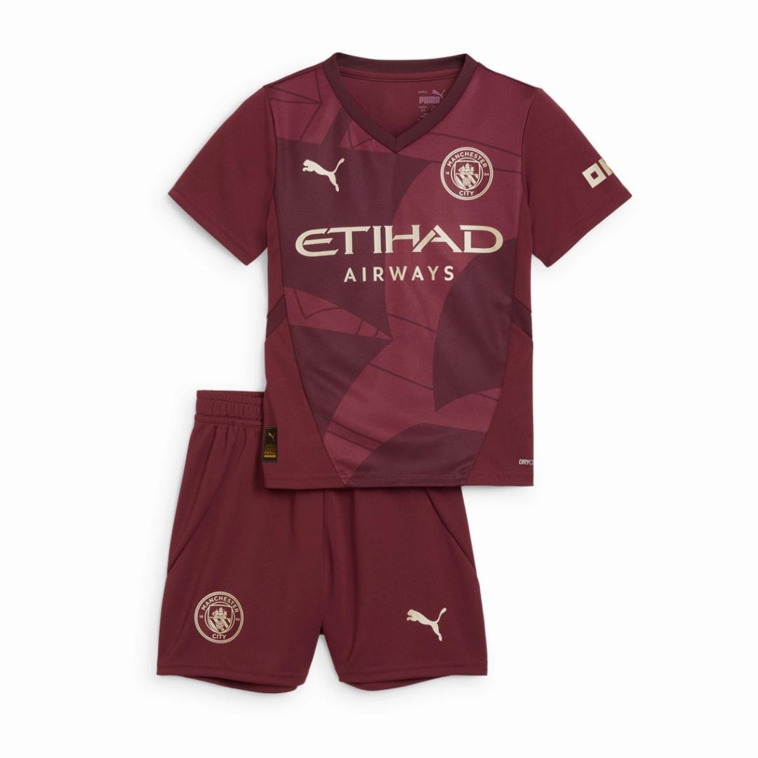 Manchester City 24/25 Third Kit Full Set Shirt & Short Quick Movement Seamless construction