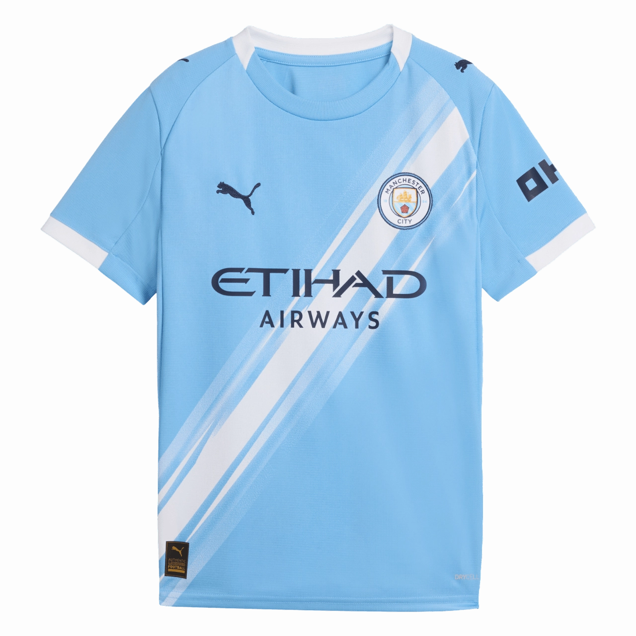 Manchester City 25/26 Home Youth Jersey (78034101) Wicking Fiber Technology