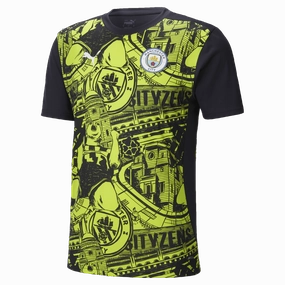 Manchester City Prematch Jersey (77757814) Mesh Paneling