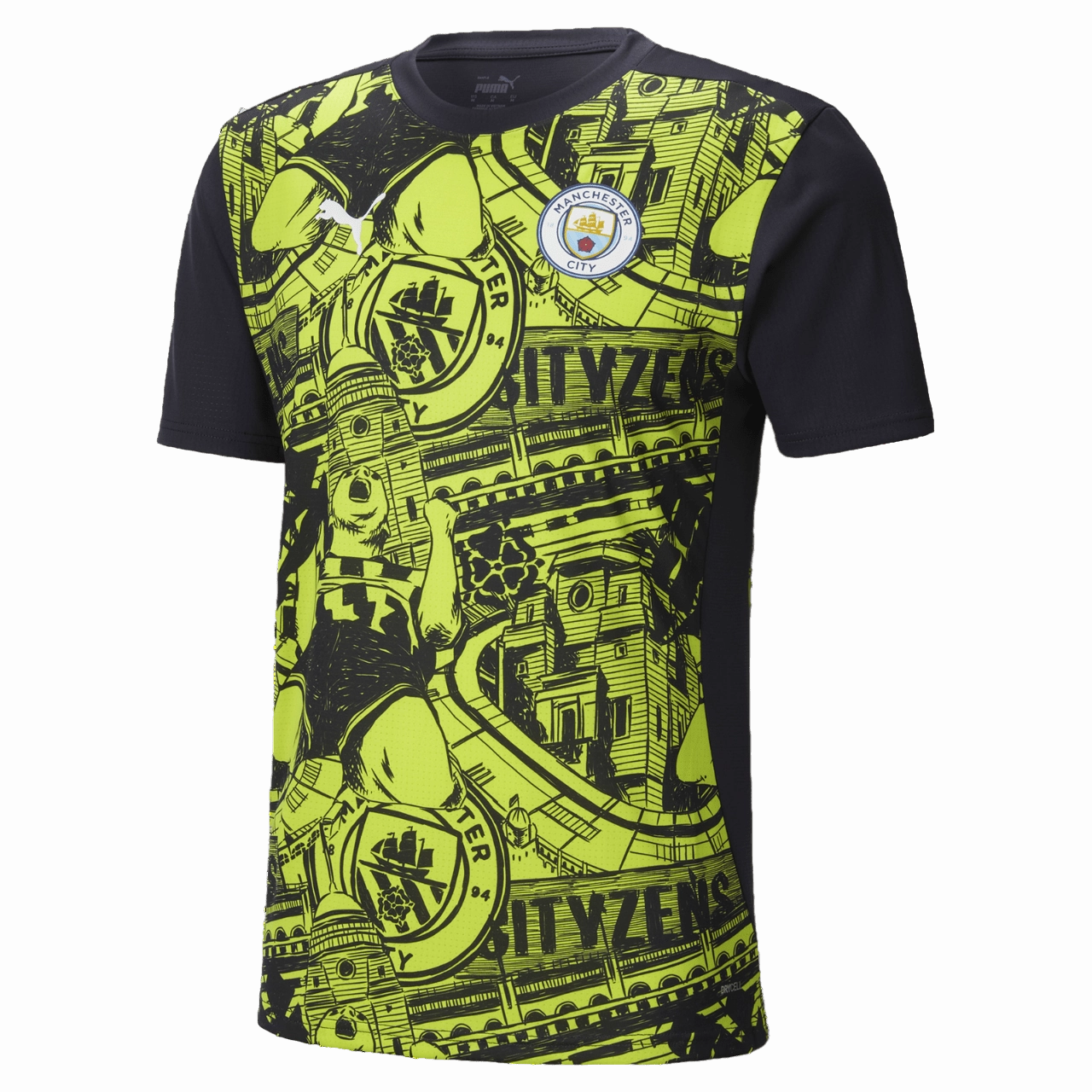 Manchester City Prematch Jersey (77757814) Quick Adapt Fibers Reinforced Armholes