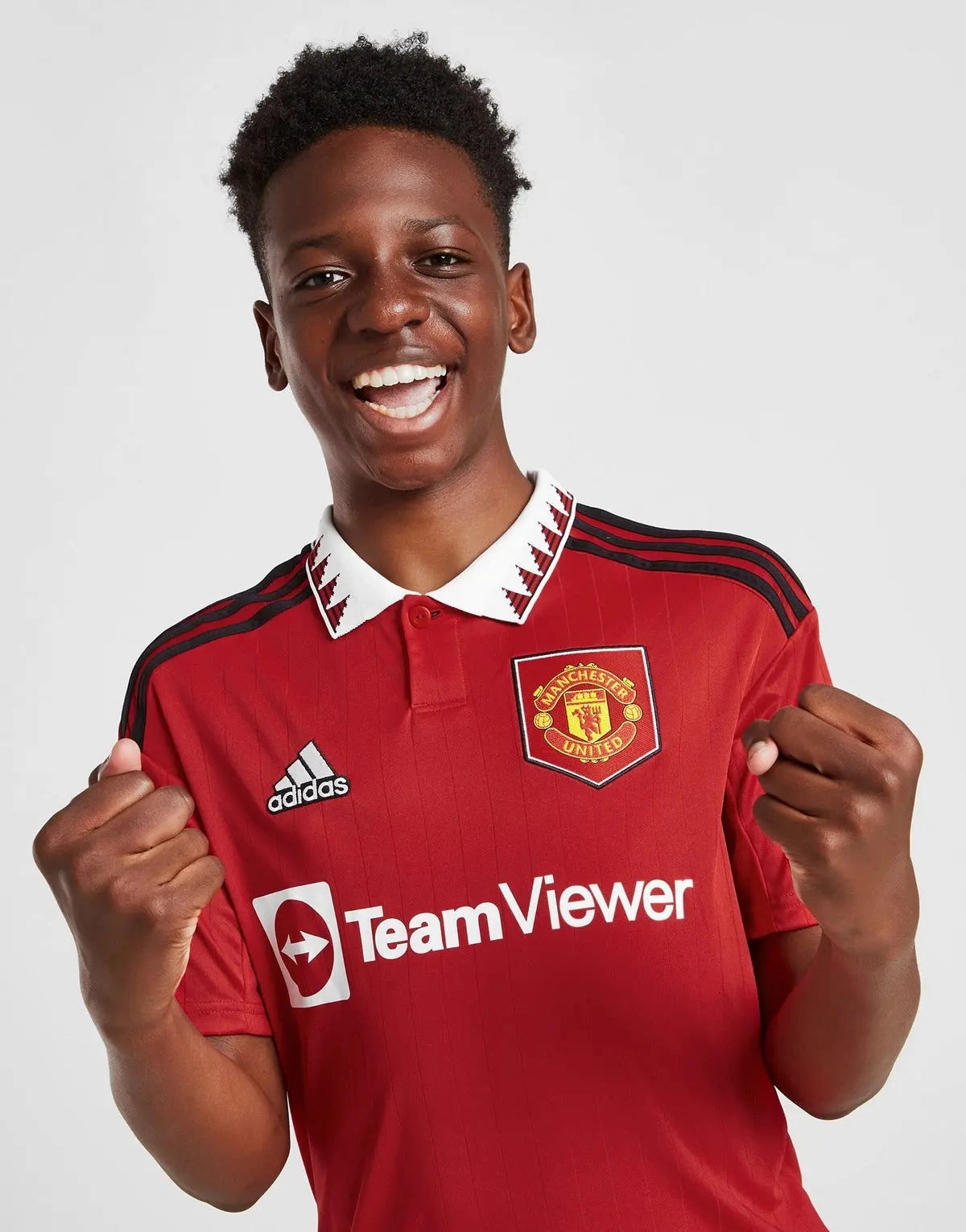 Manchester United FC 2022/23 Home Kit Junior Full Set T-shirt & short 3D Knit Seamless Pattern