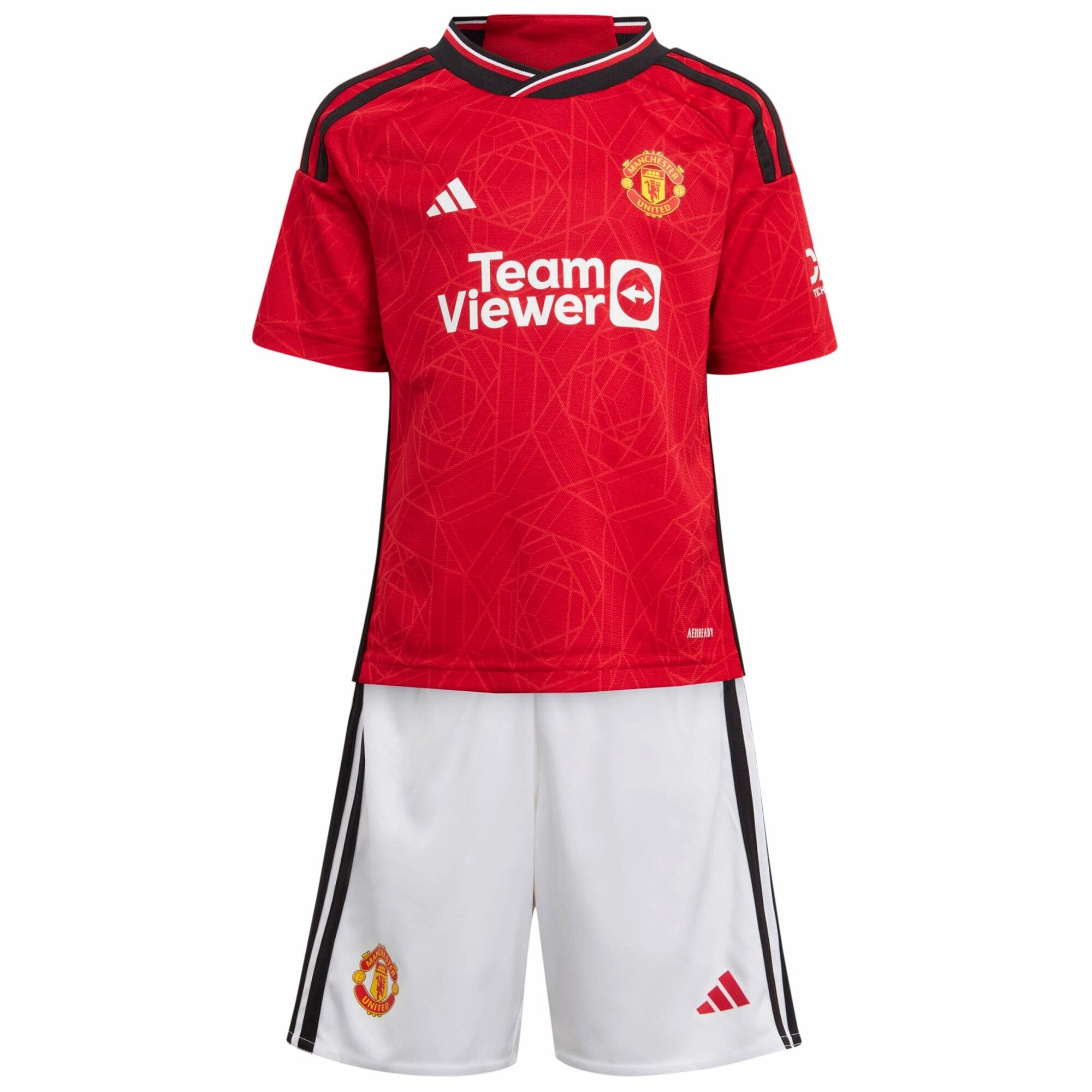 subtle style Quick Release Cuffs Manchester United Home kit Shirt & Short 2023-24