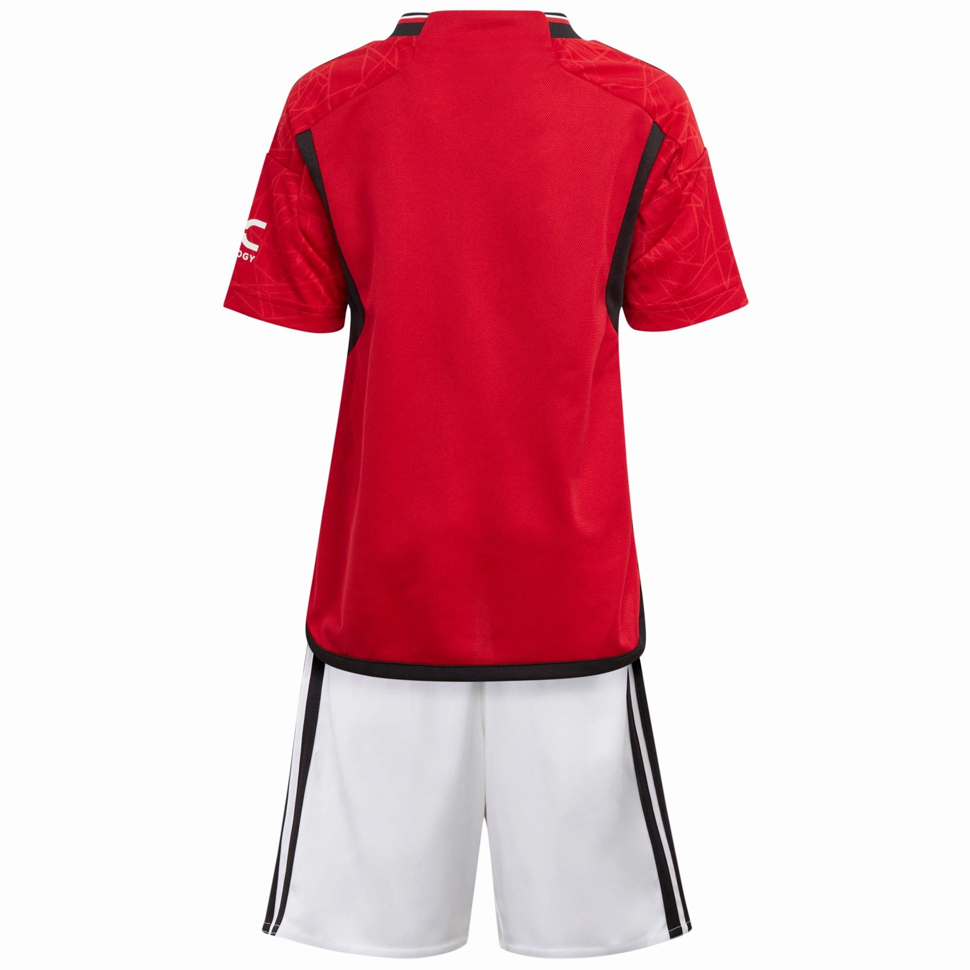 Manchester United Home kit Shirt & Short 2023-24 Ribbed Collar Style