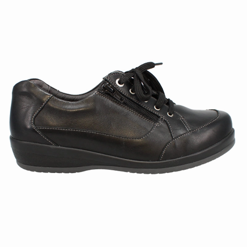 Marge Extra Wide Fit Women's Leather Shoe Cushioned Step Urban Commute