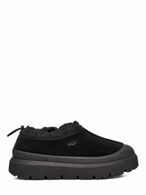Step Firm Matte Black Slip-On Flat Shoes