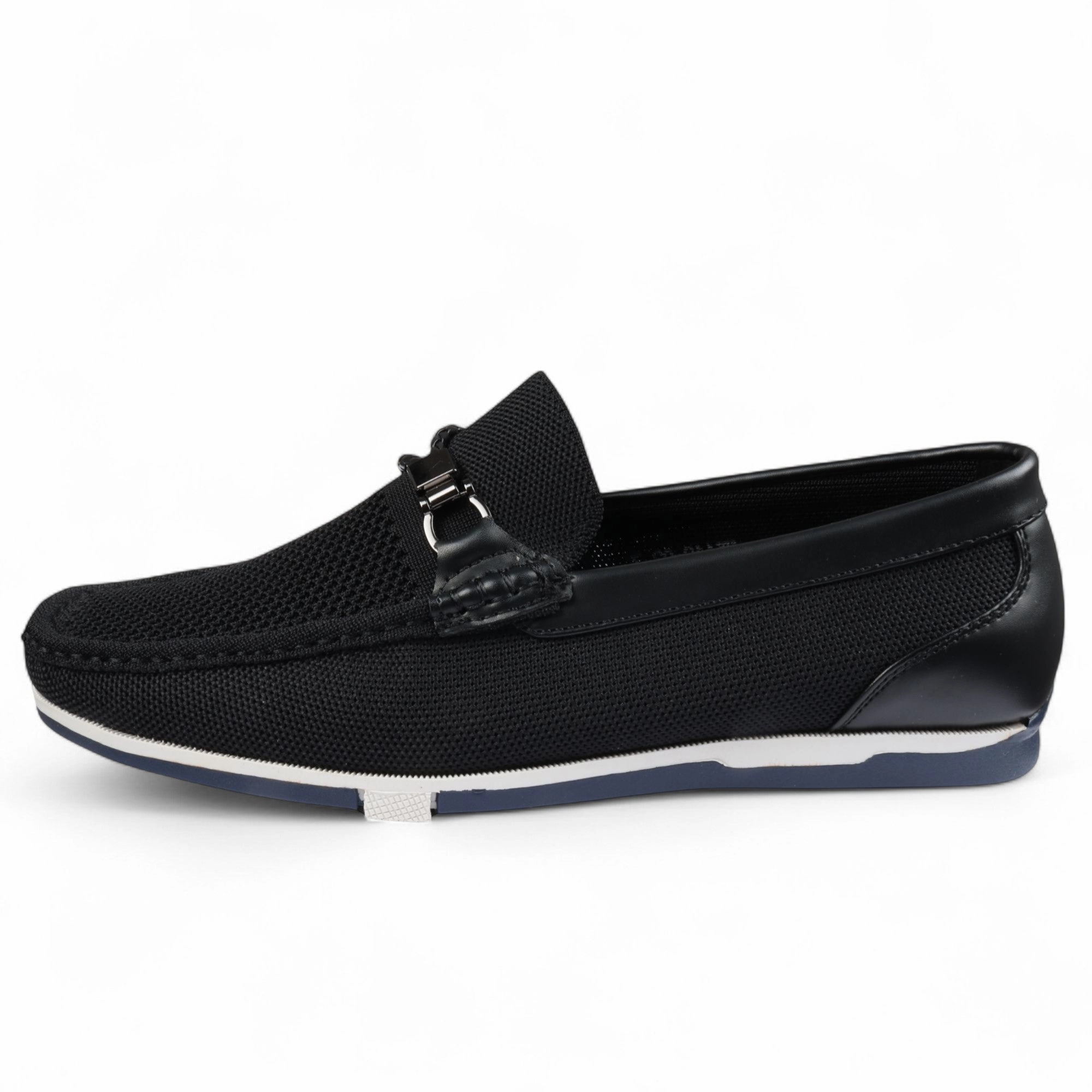 Balanced Design Cool Step Men's Black Lightweight Mesh Slip-On Breathable Loafers