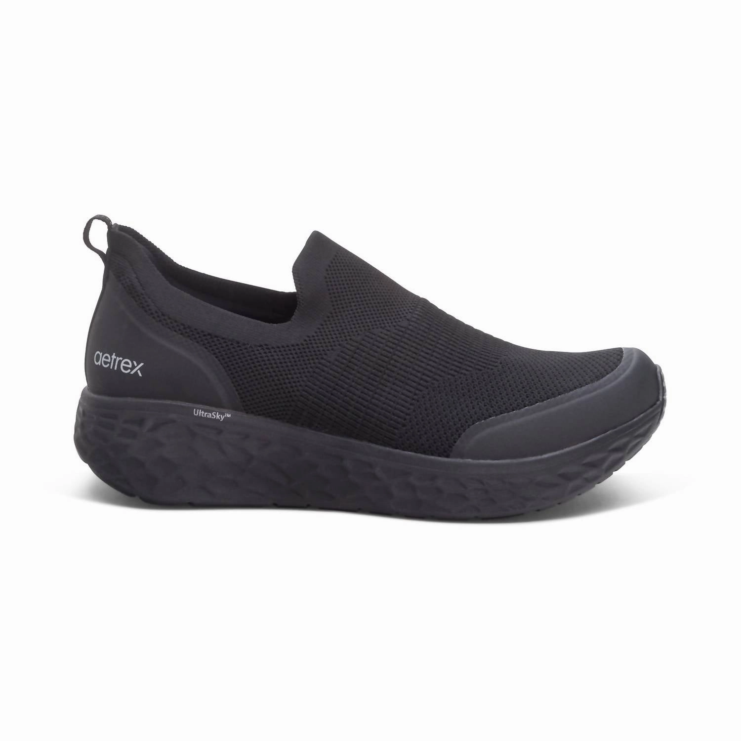 Men's Dash Slip On Shoes In Black Strong Power Street Firm
