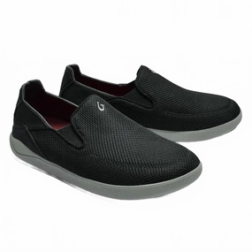 Men's Nohea Pae Shoe In Black Open Guard Versatile Slip-Ons