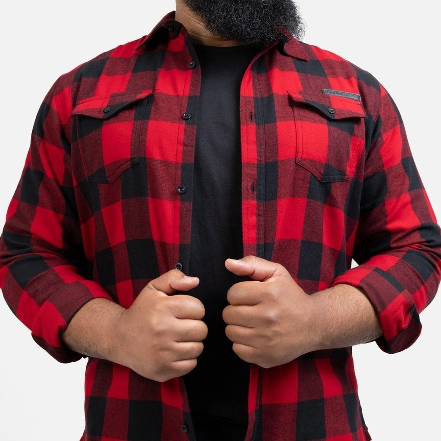 Men's Plaid Flannel - Buffalo dark colors Daily Uniform