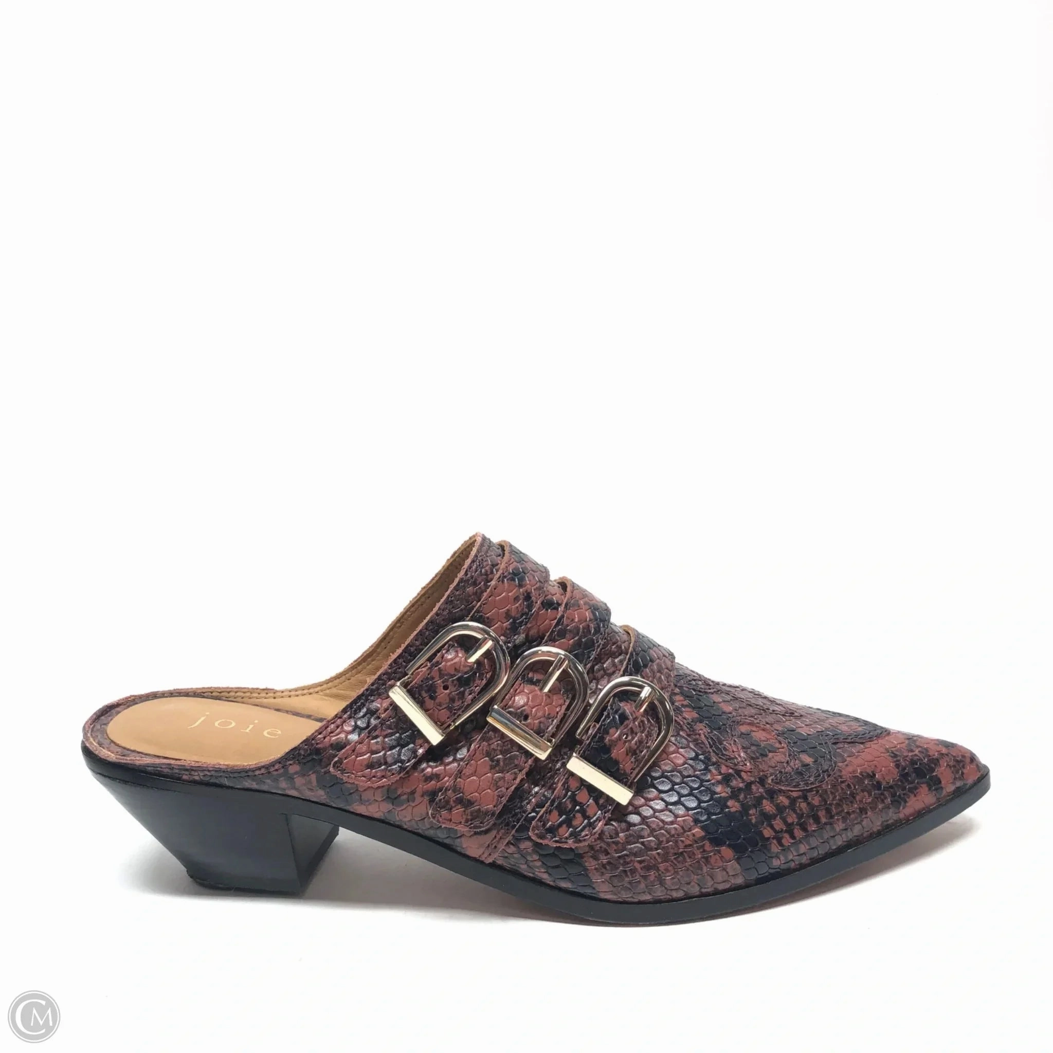 Autumn Sandals Shoes Heels Block By Joie In Animal Print, Size: 8.5