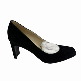 Shoes Heels Block By Marc Fisher In Black, Size:7.5 Luxe Wedding Footwear