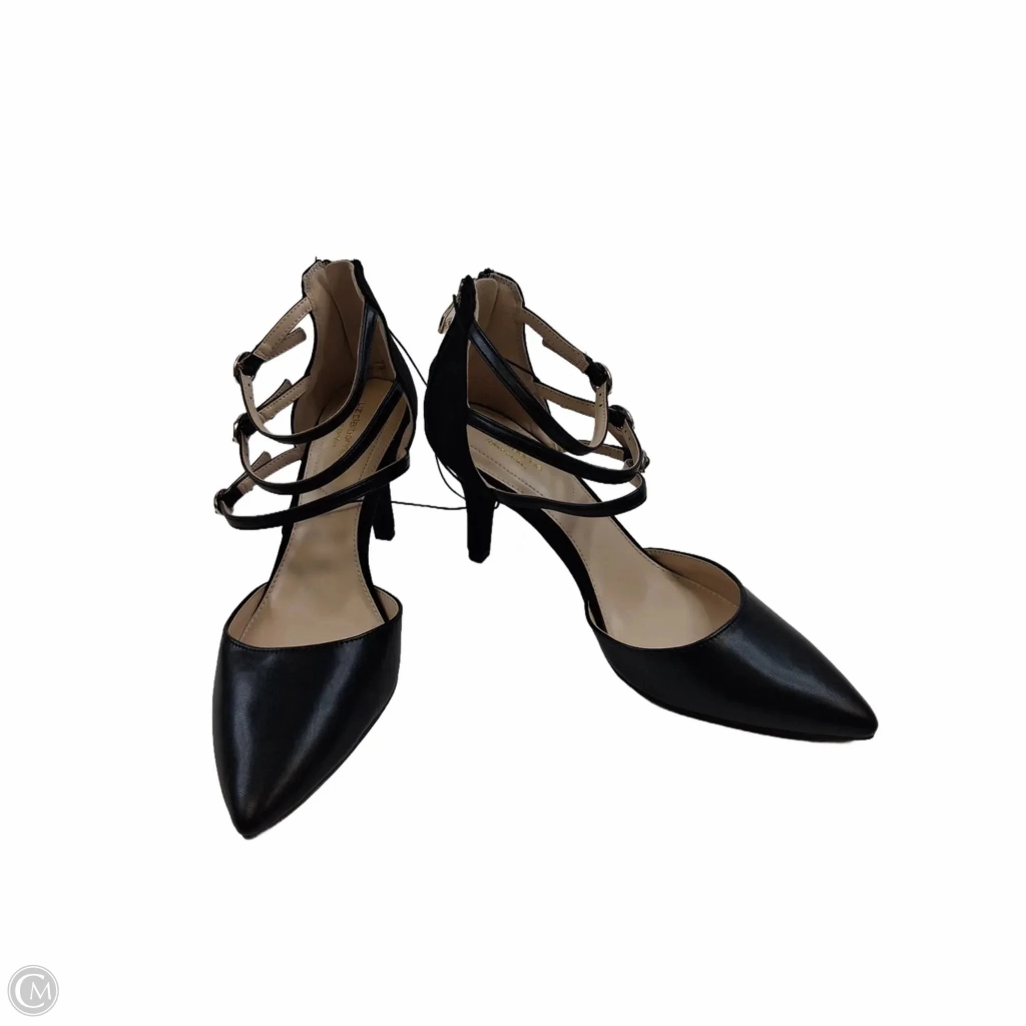 Shoes Heels Stiletto By Liz Claiborne In Black, Size: 9 Open Heel Sandals Formal Office Shoes