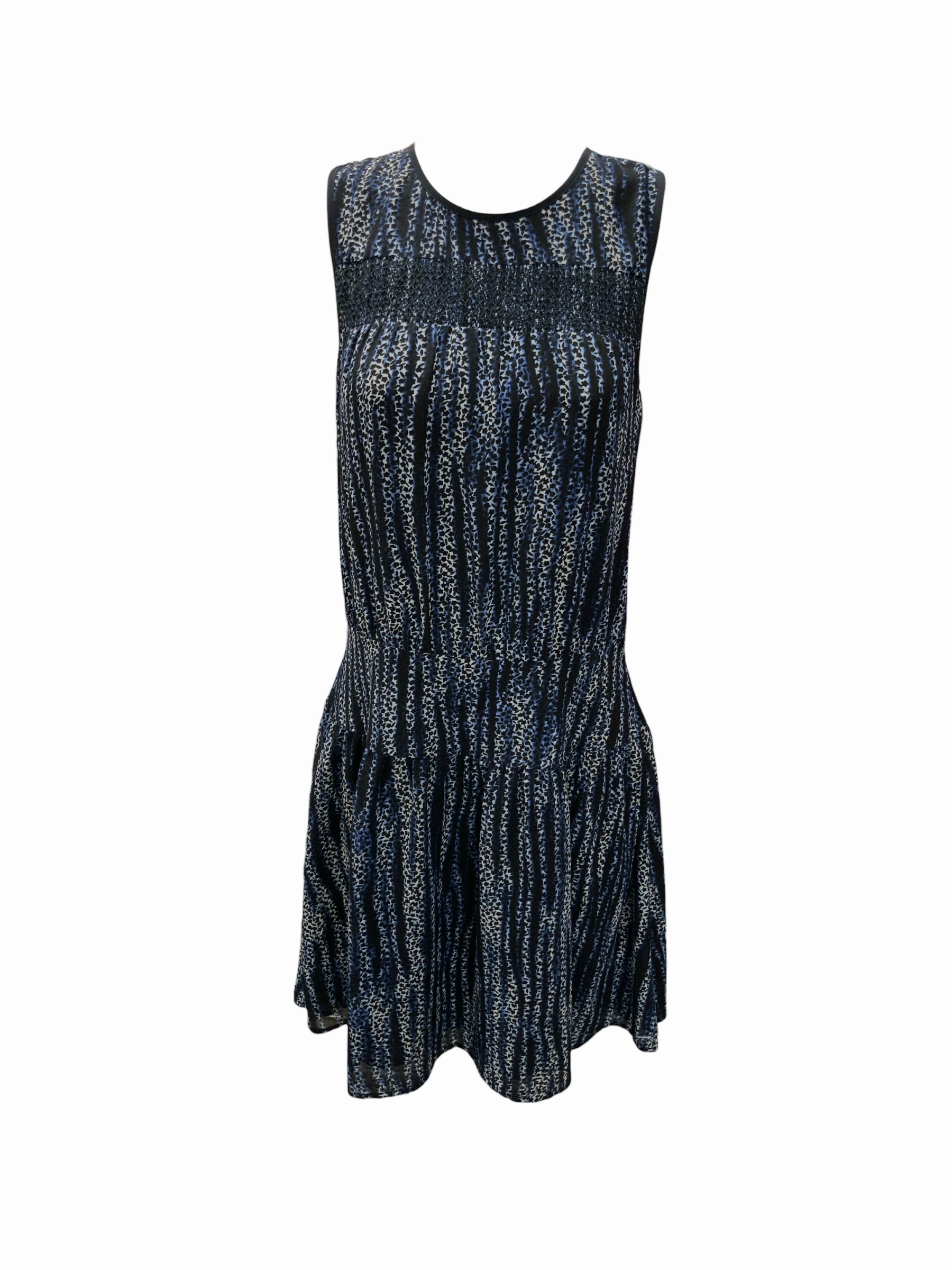 Michael Kors Women's Dress Navy 2=XS Casual Edge Layered Volume