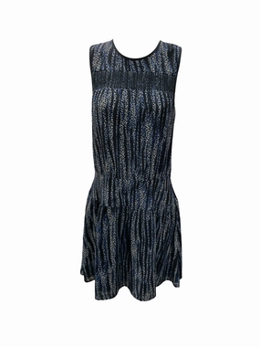 Michael Kors Women's Dress Navy 2=XS Casual Edge Layered Volume
