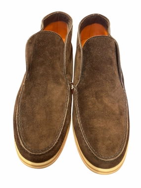 Trendy Slip-ons True Hold Andrea Ventura Suede High Loafers W/ Rubber Soles