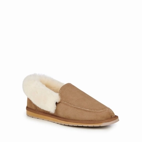Men's Platinum Murray Fold Down Slipper In Chestnut Run Errand Soft Lane