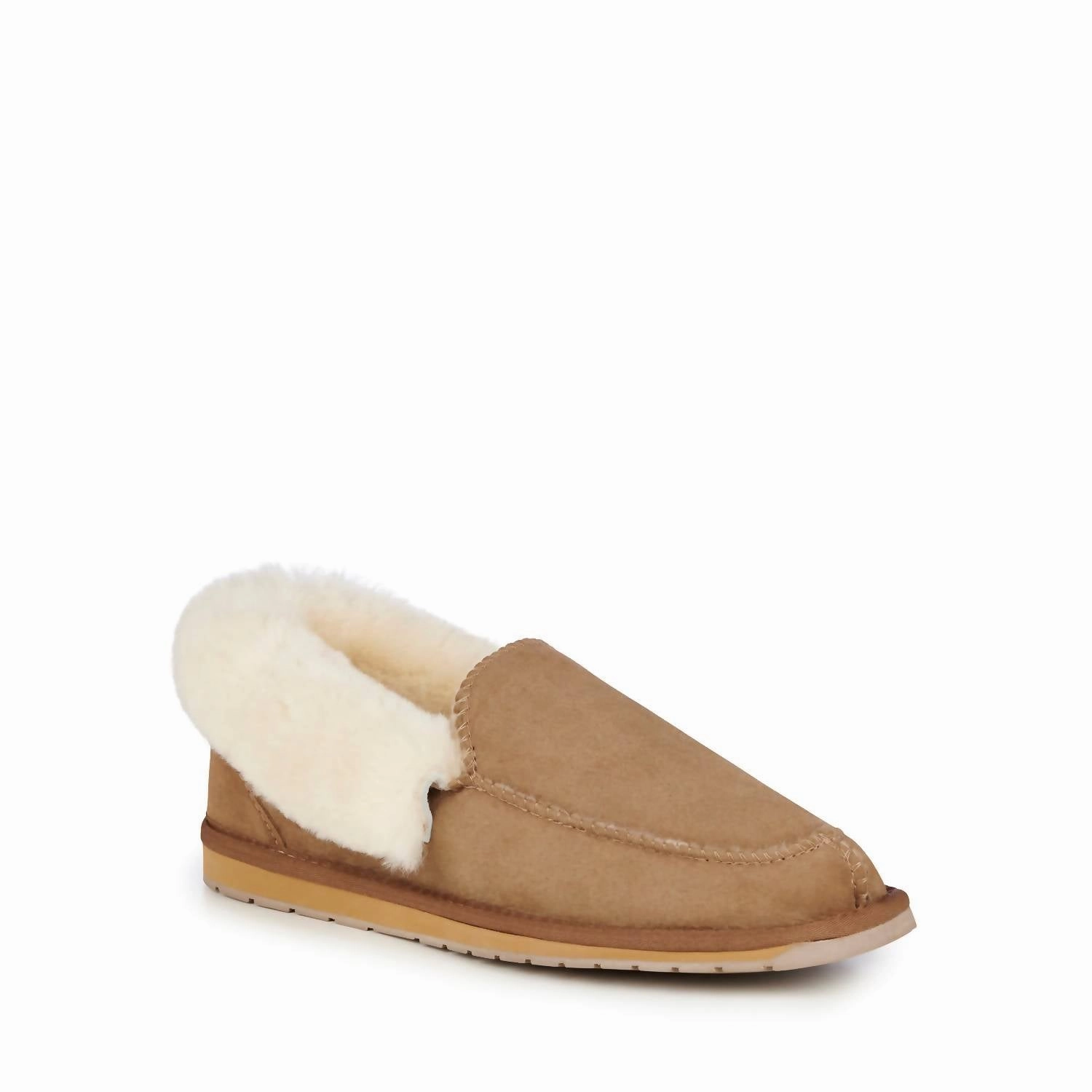 Men's Platinum Murray Fold Down Slipper In Chestnut Run Errand Soft Lane