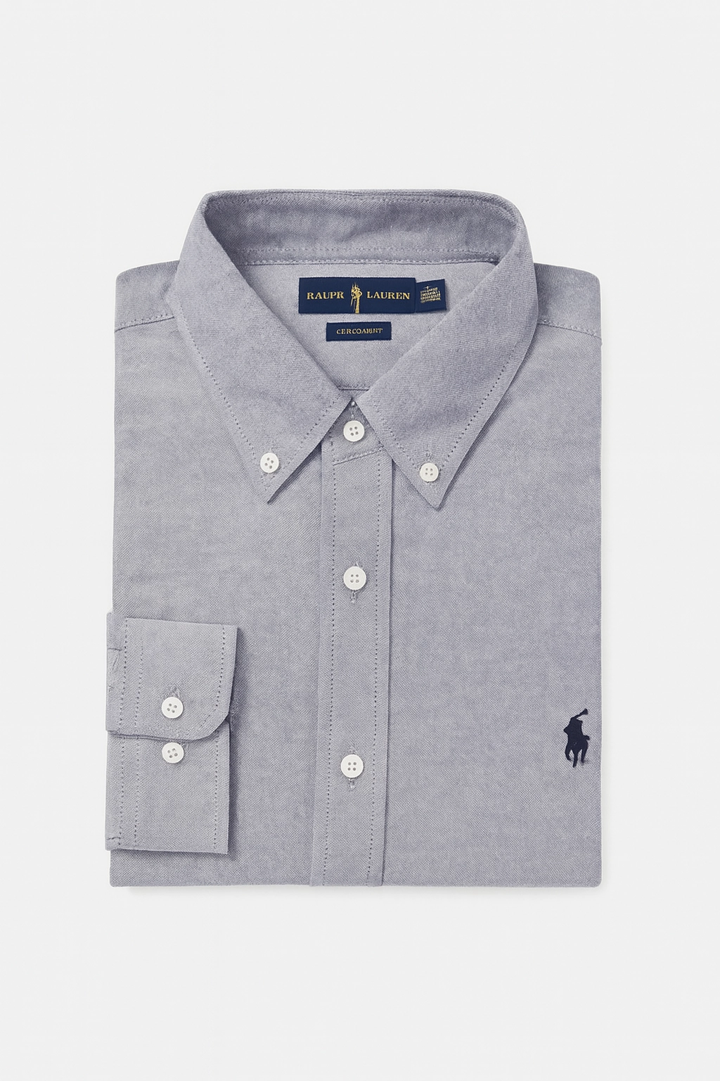 Loose style Chic Option Polo Ralph Lauren Oxford Grey Long Sleeve Shirt