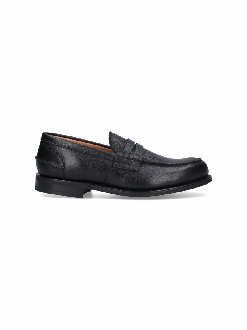 Music Lane Durable Leather Slip-ons Mocassino Pembrey 2.0 Black Calf Leather Slip-On Shoes