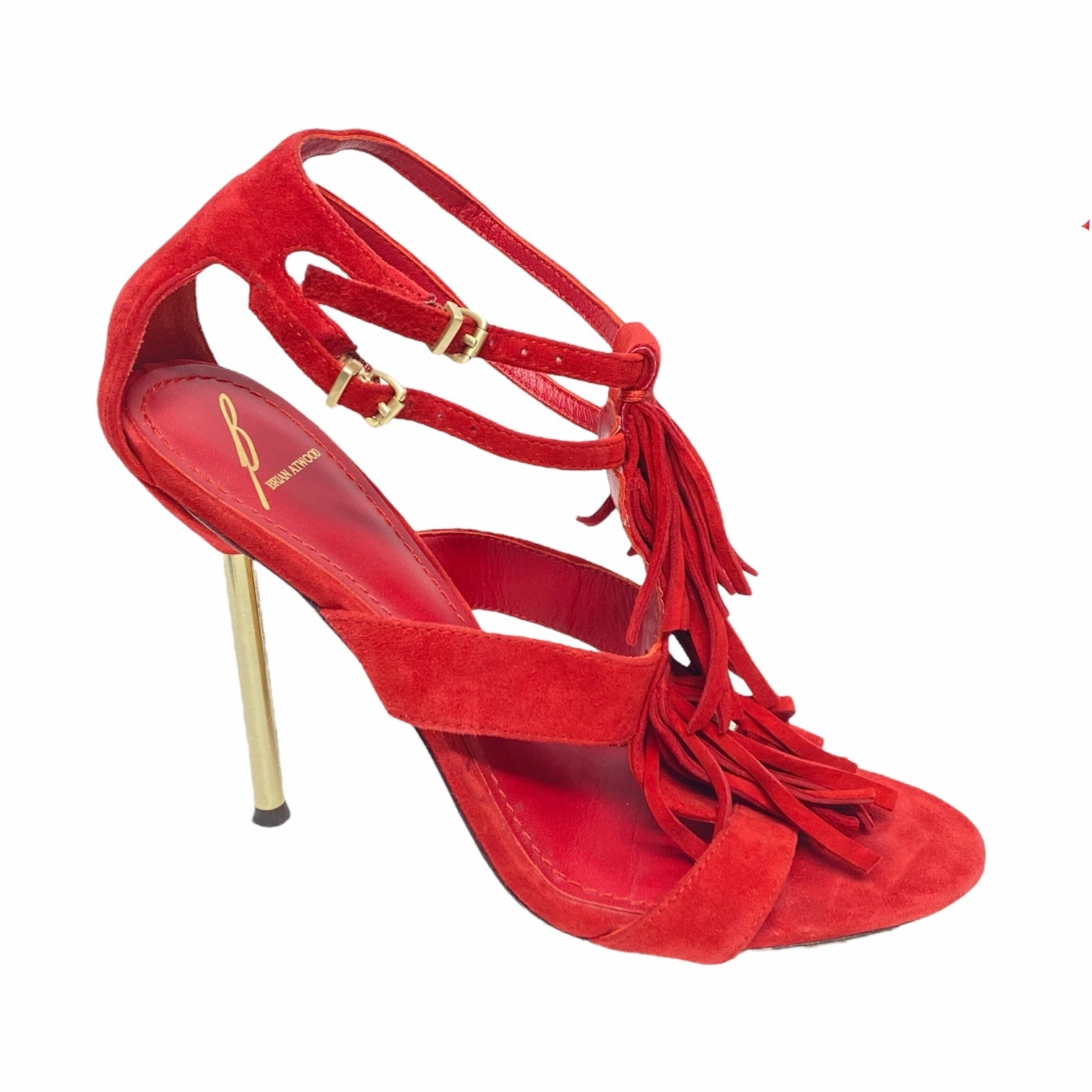 Shoes Heels Stiletto By Brian Atwood In Red, Size: 8 Casual High Heel Shoes Elegant Sandals