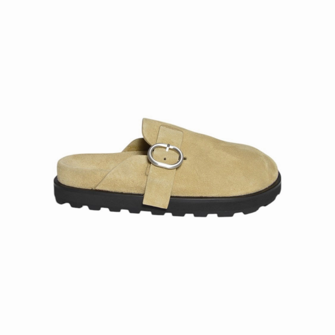 Simple Comfort Camel Suede Flat Sabot