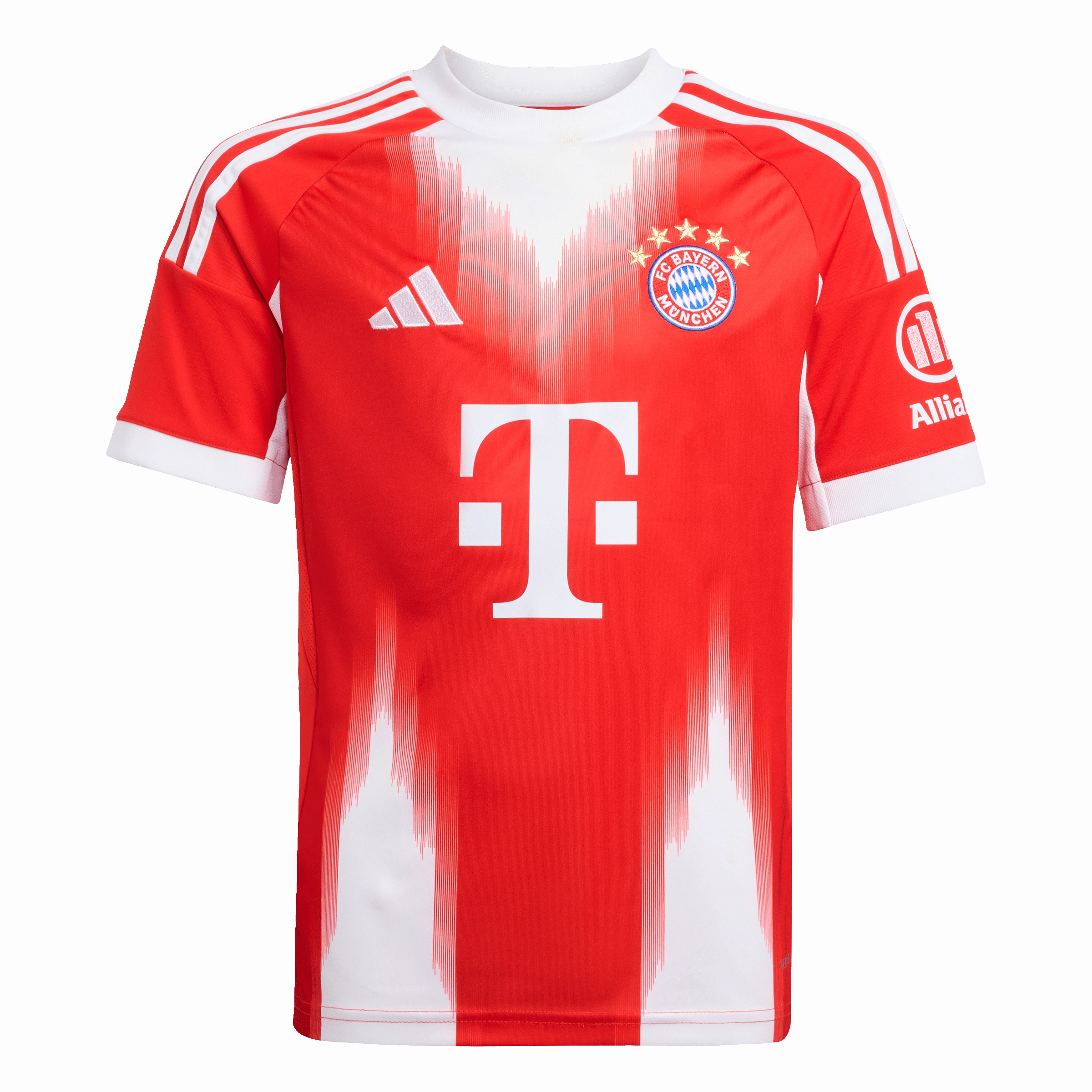 FC Bayern 25/26 Home Youth Jersey (JN8525) Microfiber Performance Blend