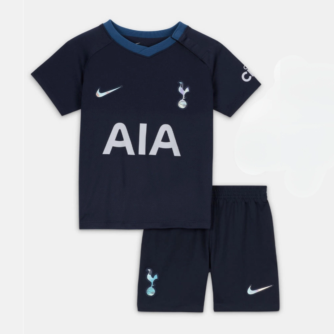 Flexible Drop Shoulder Cut Kids Tottenham Hotspur Away Kit 2023/24 Full Set Shirt & Shorts