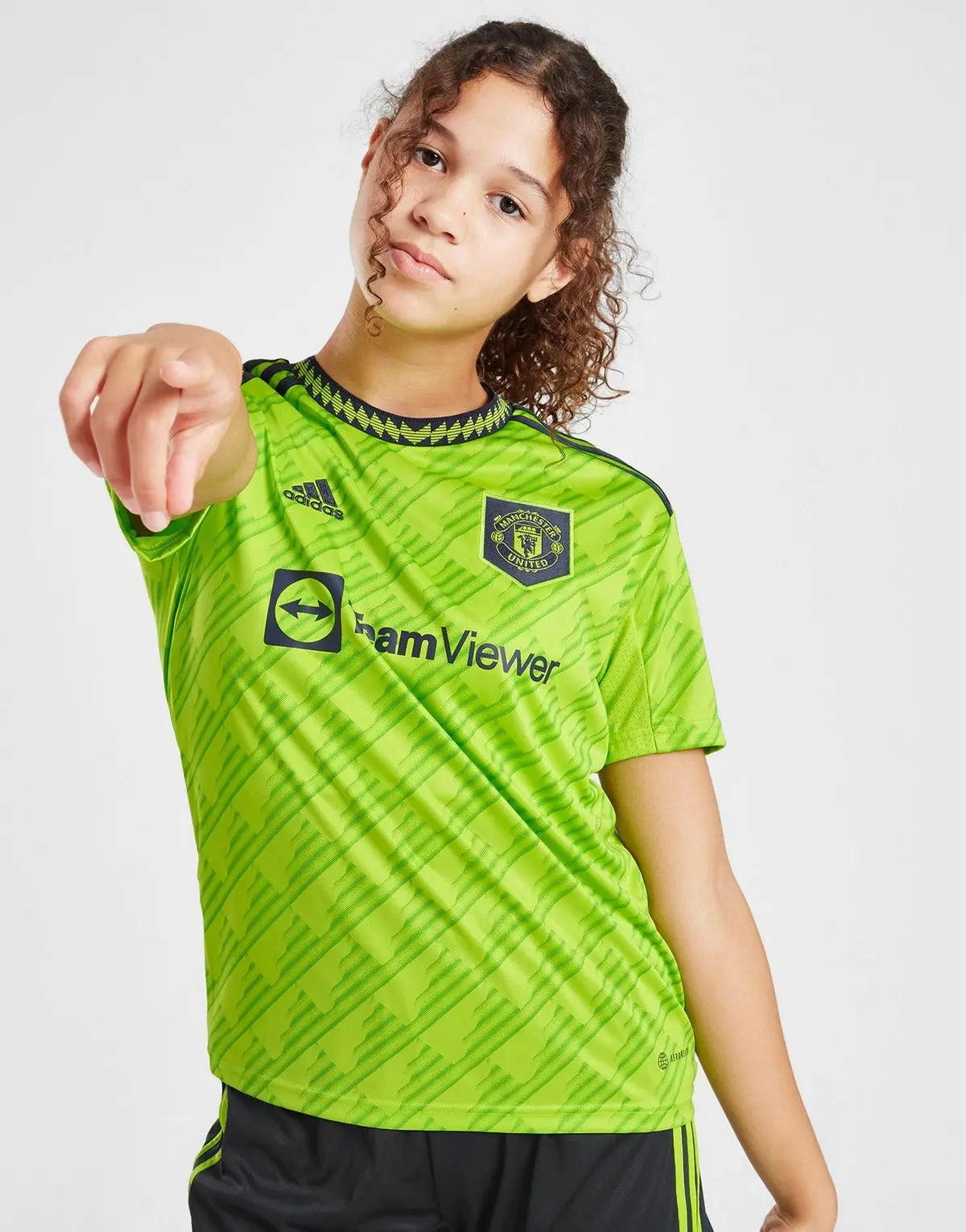 Manchester United FC 2022/23 Third Kit Junior Full Set T-shirt & short Comfort Layer Friction Dispersing Weave