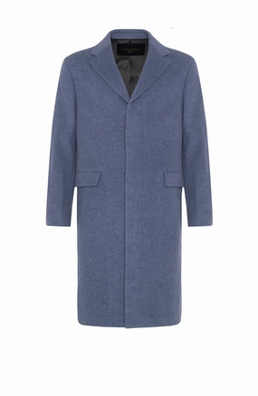 Ergonomic Mobility Cut MERCER LIGHT BLUE OVERCOAT