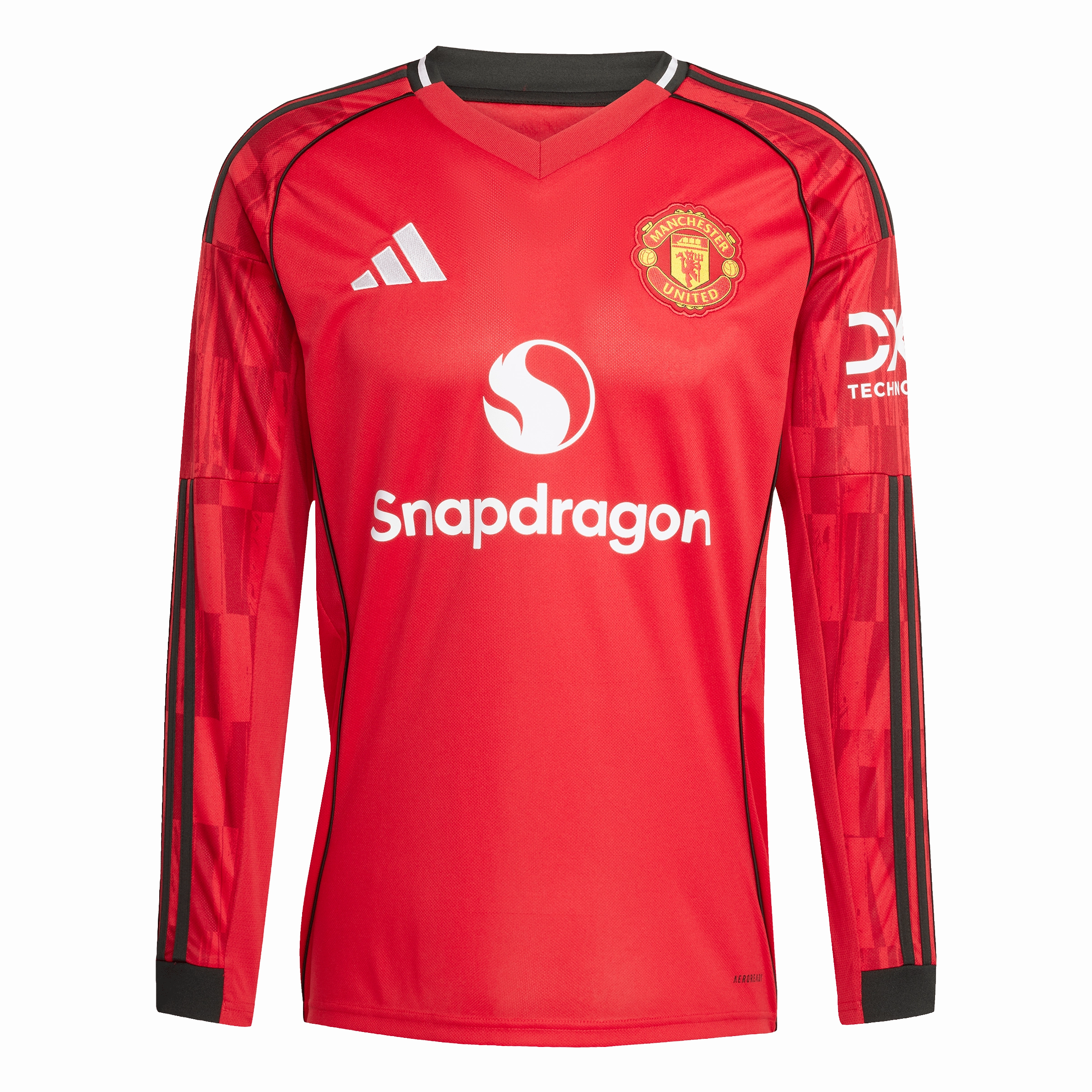 Manchester United 25/26 Long Sleeve Home Jersey (JP3037) Non Chafe Edging