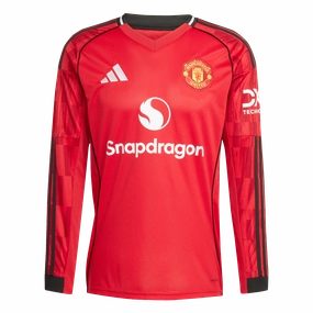 Manchester United 25/26 Long Sleeve Home Jersey (JP3037) Bold Vibe Bold Graphics