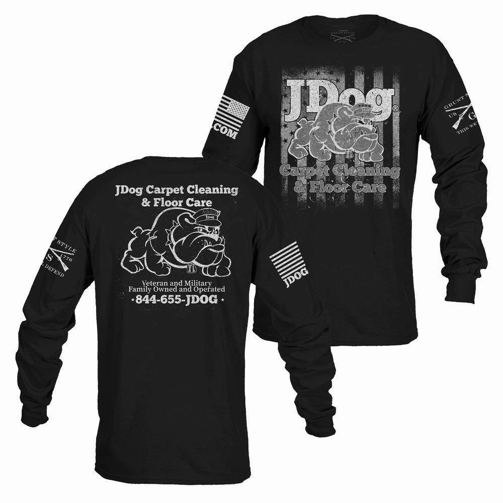 Affordable Men's JDog Carpet Cleaning & Floor Care Long Sleeve - Black