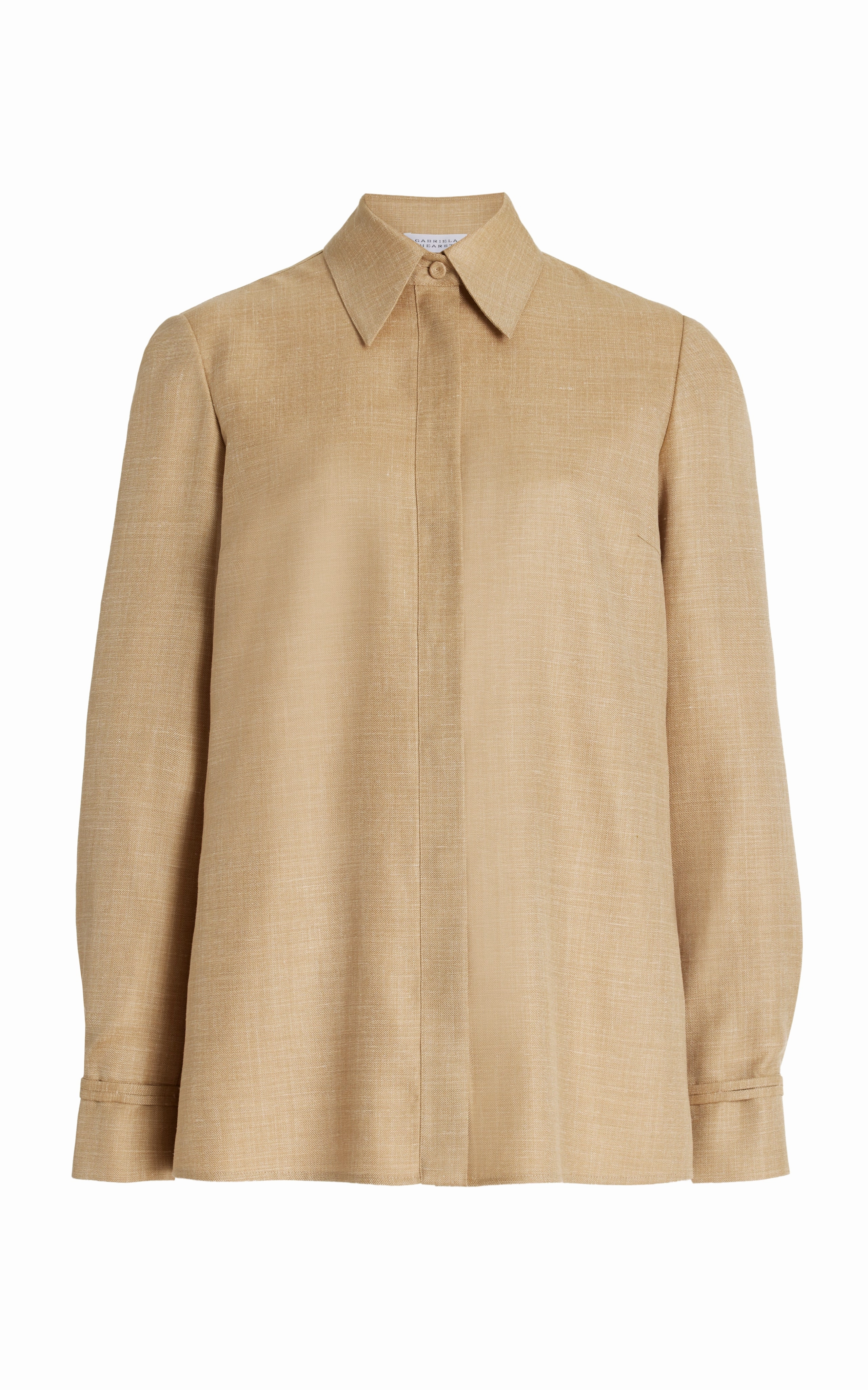 Cruz Shirt in Hay Virgin Wool and Silk Linen Smart Tailoring Executive Craft