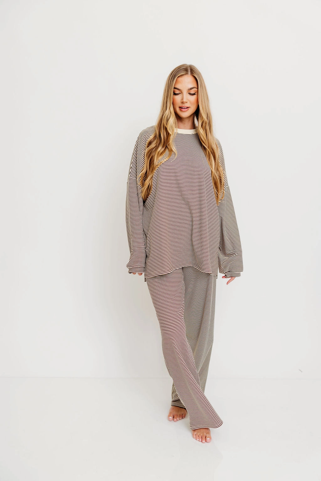 Naomi Oversized Fleece Top in Brown (Restocking in Fall) FadeResistantTechnology