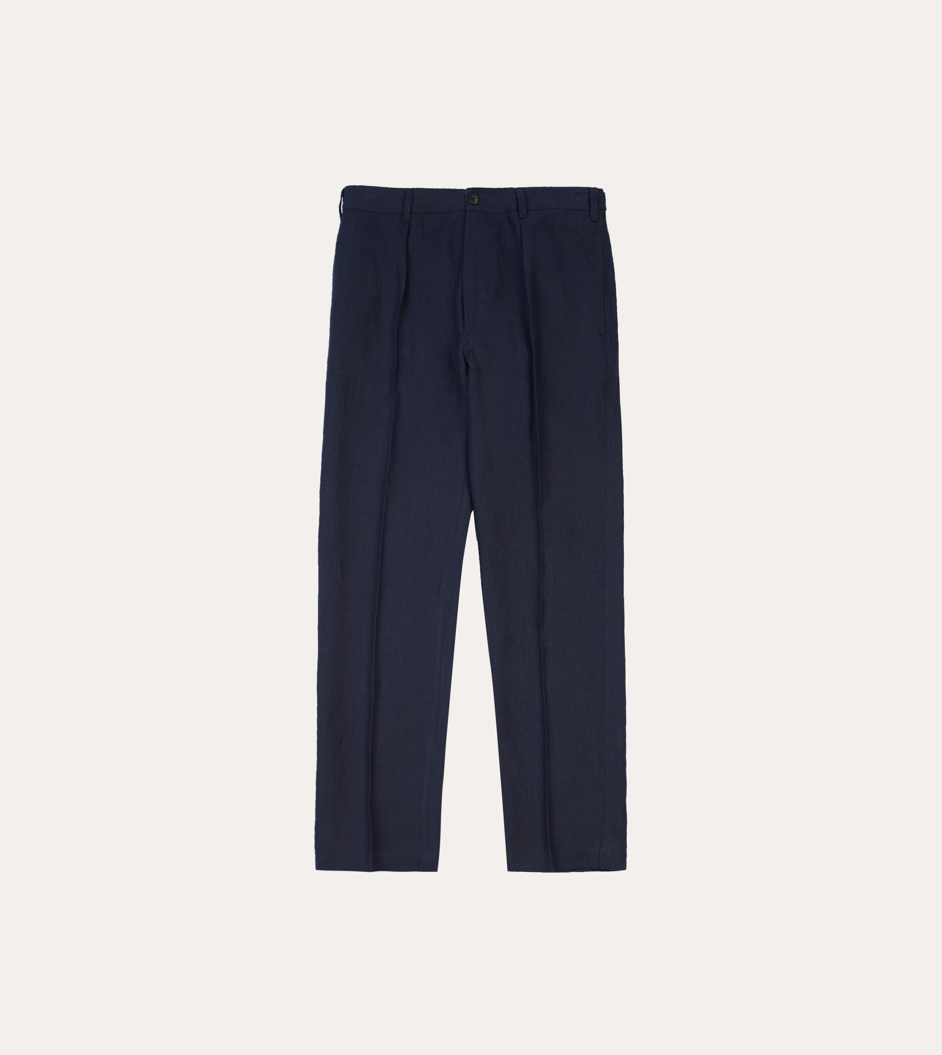 Navy Antique Linen Games Trousers AntiStaticLining
