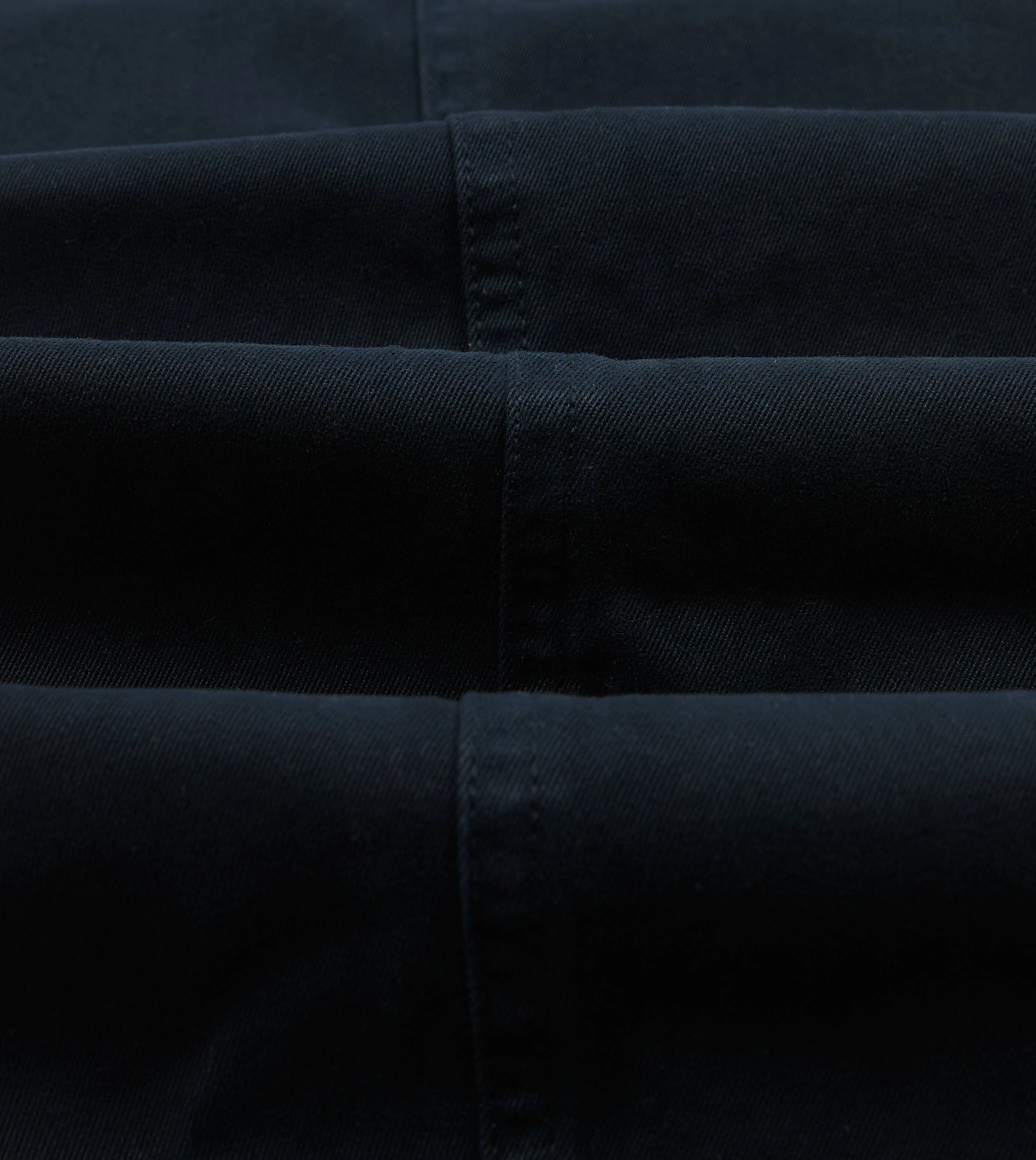 Navy Textured Cotton Flat Front Chino Moisture Wicking Fabric Comfort Layer Wear