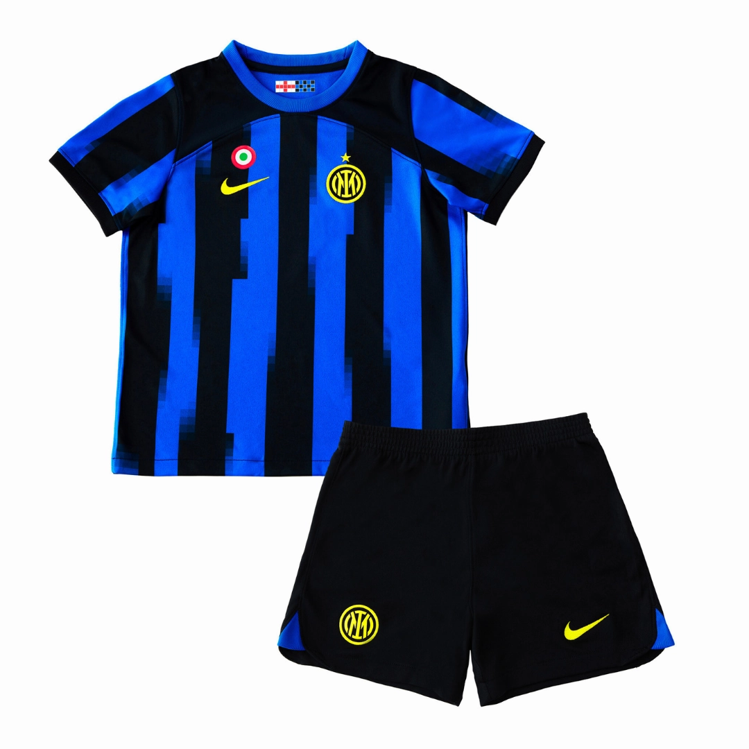 Nike Inter Milan Home Minikit 2023/24 Full Set Shirt & Shorts Lightweight Thermal Regulation Any Season