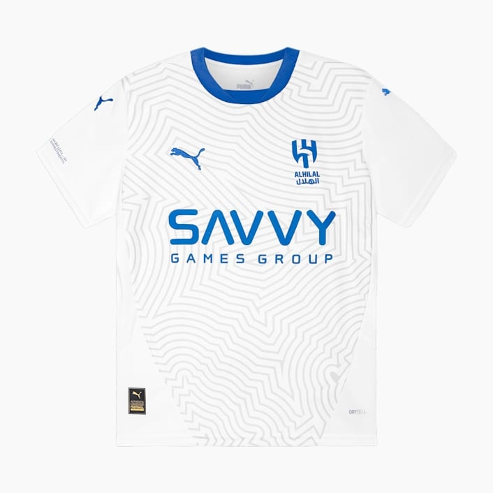 Al Hilal Saudi F.C. 24/25 Away Mini Kit Full Set Shirt & Short Silky Smooth