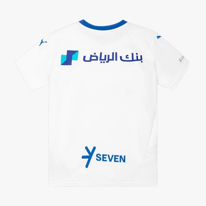 Hydrophobic Finish Grid Texture Fabric Al Hilal Saudi F.C. 24/25 Away Mini Kit Full Set Shirt & Short