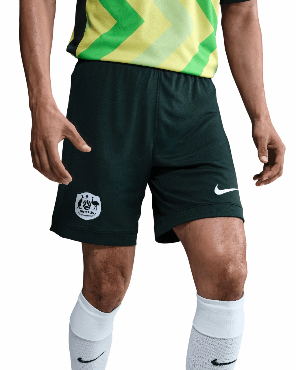 Australia 25/26 Home Shorts (FQ8852-397) Contrast Trim Details