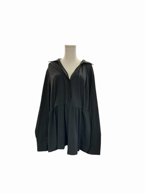 Relaxed Comfort Look NWT Hannah Nikole Women's Knit Blouse Black 22=2X