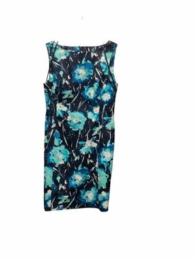 NWT Jones New York Womens Blue Water color print 14 packable Natural Feel