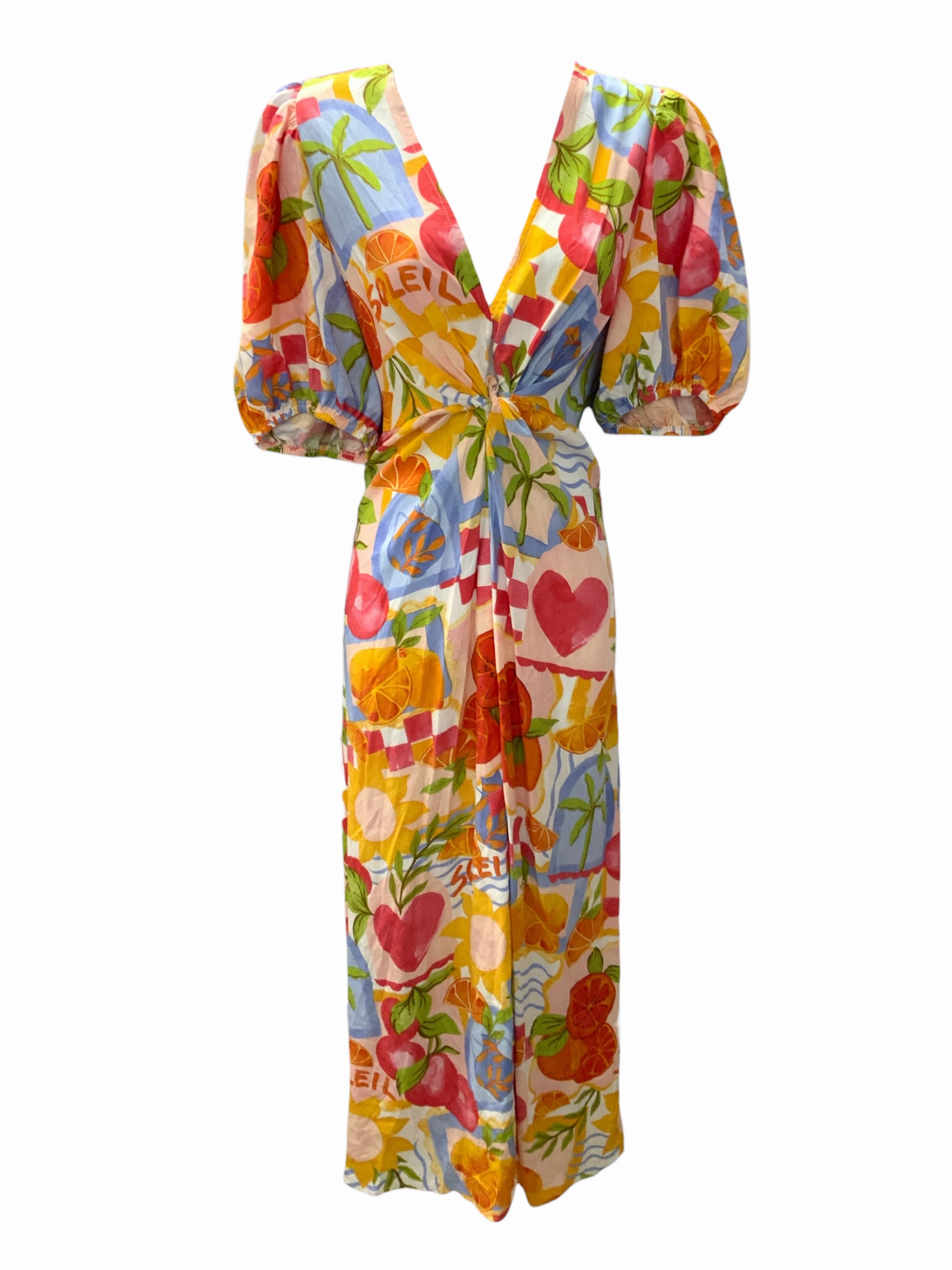 Effortless Look Glamorous look NWT White Closet Women's Dress Multi XL