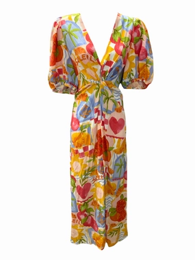 Effortless Look Glamorous look NWT White Closet Women's Dress Multi XL