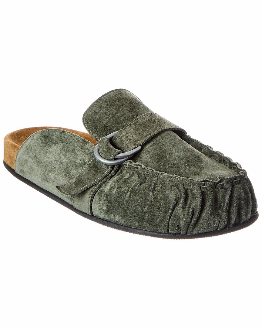 Modern Design Platform Style Officine Generale Sartore Suede Mule