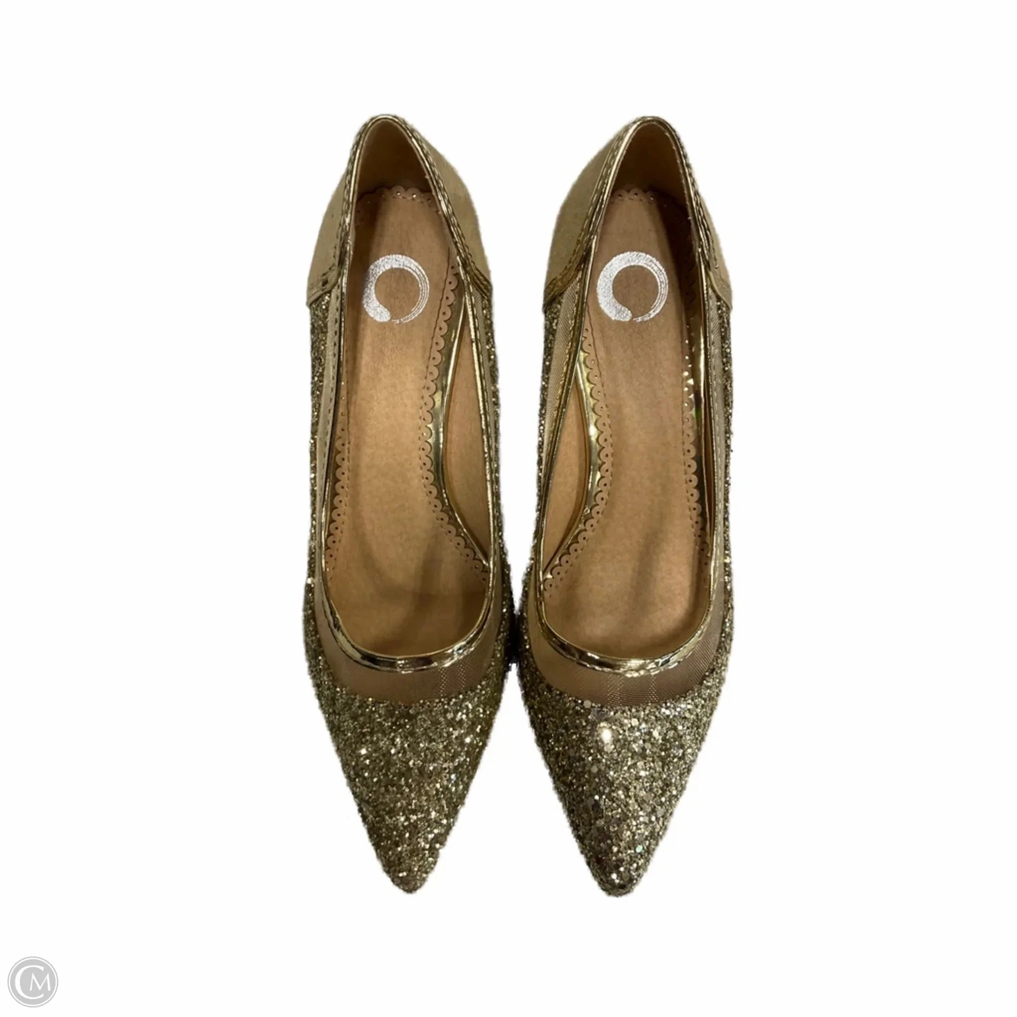 Graceful Shoes Heels Stiletto By Clothes Mentor In Gold, Size: 7