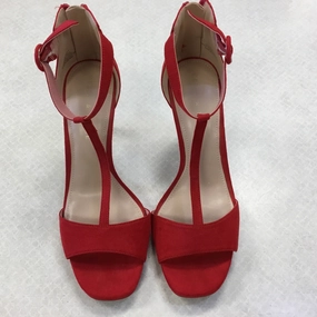 Slip On Style Shoes Heels Stiletto By Kelly And Katie In Red, Size: 9