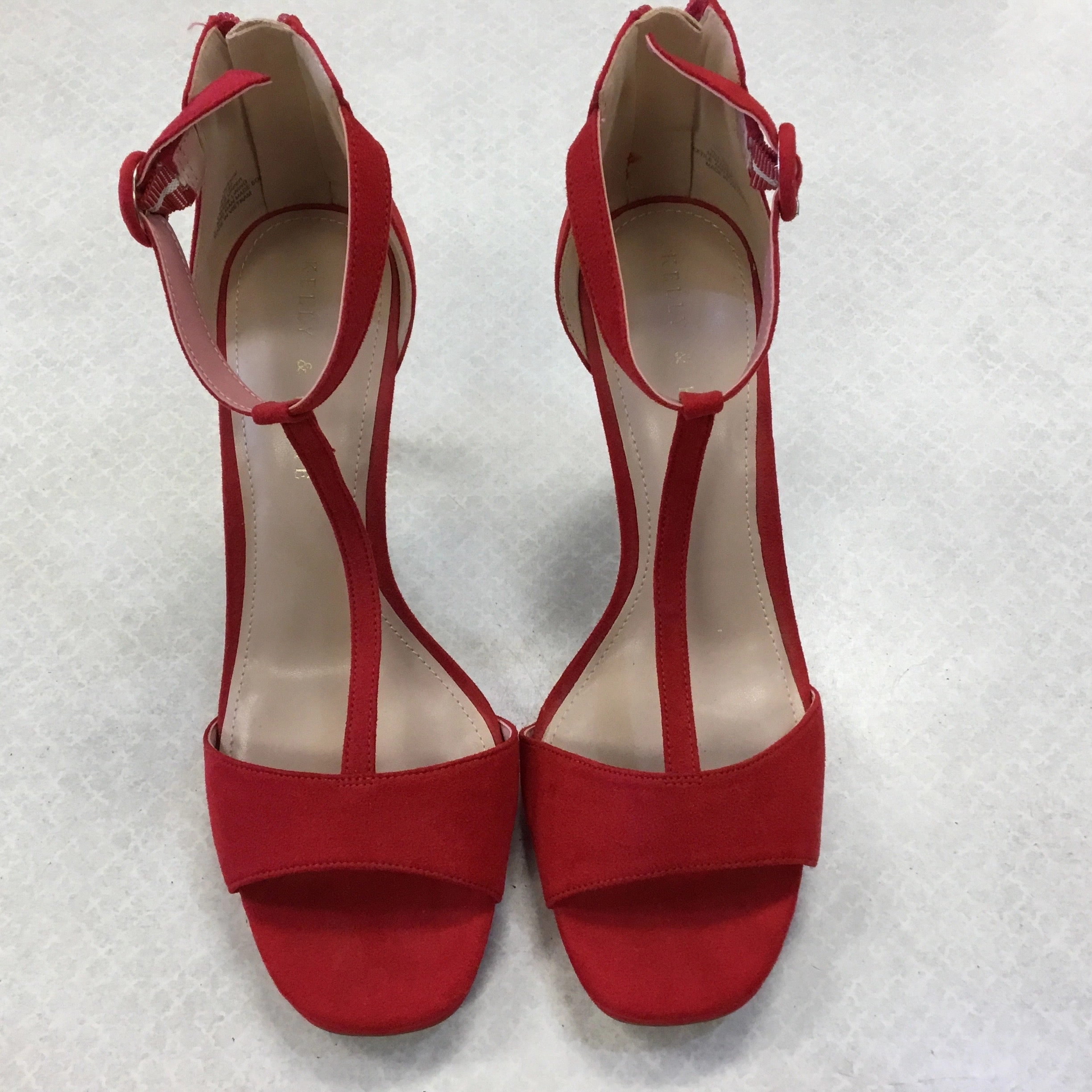 Slip On Style Shoes Heels Stiletto By Kelly And Katie In Red, Size: 9