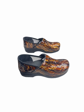 Orange Shoes Heels Block Dansko synthetic material Designer Stilettos